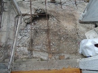 Фото: Ремонт выступающей арматуры