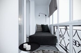 дизайн балконной кровати