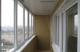 Отделка балкона алюминиевыми окнами