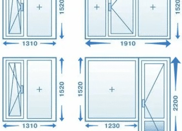 Типовые размеры балконных дверей и окон для домов типа: брежневка, хрущевка, новая планировка, чешка. Как правильно производить замеры балконных бл...