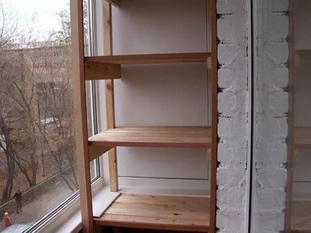 книжный шкаф с открытыми полками