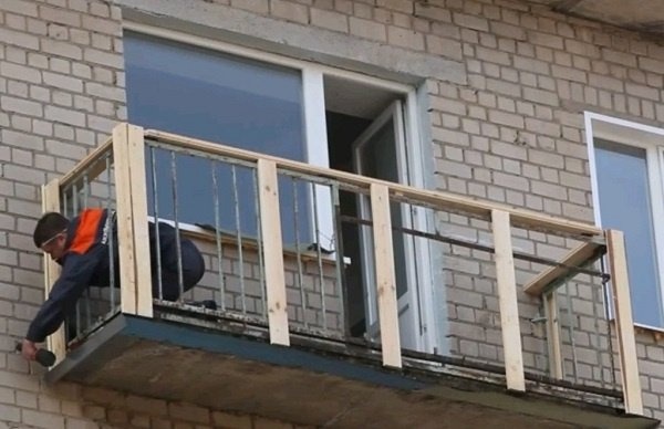 Балконная обрешетка под сайдинг
