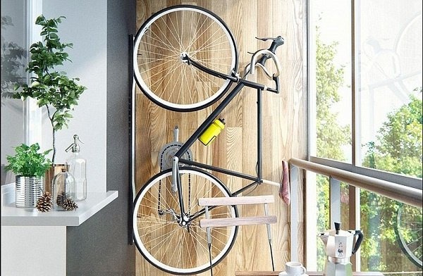 Фото: хранение велосипедов на балконе
