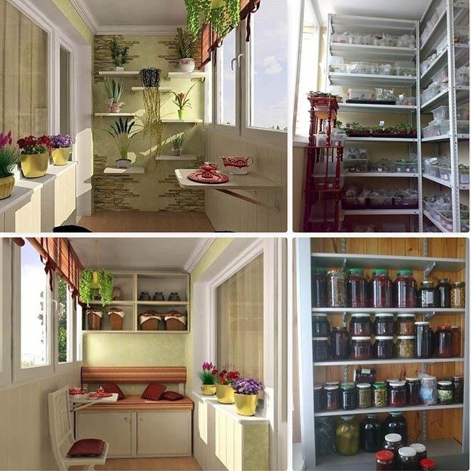 Стеллажи для балкона